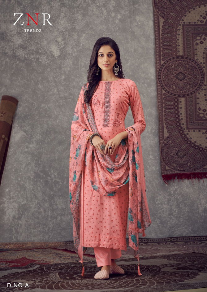 Znr Nupoor New Exclusive Wear Printed Designer Salwar Suits Collection